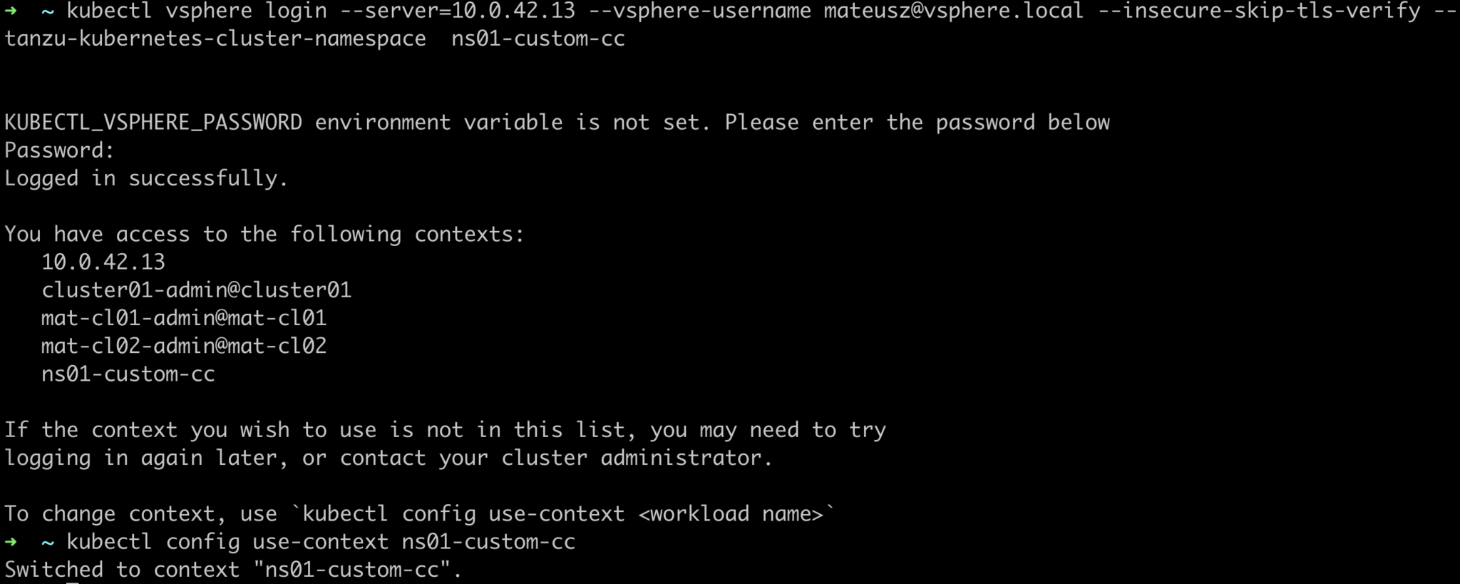 TKGs cluster based on a custom ClusterClass - vMattroman