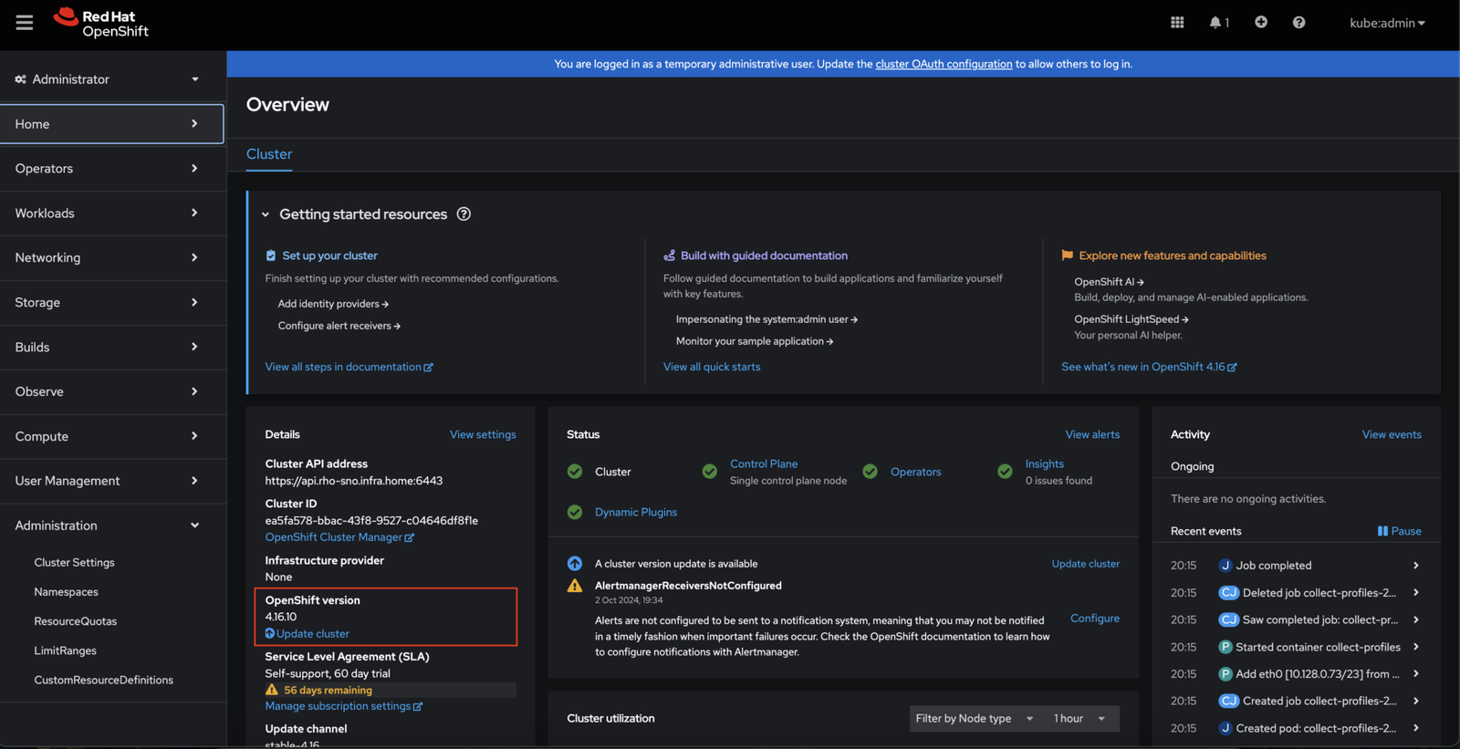 Red Hat OpenShift – Updating a cluster using the Web Console and CLI ...
