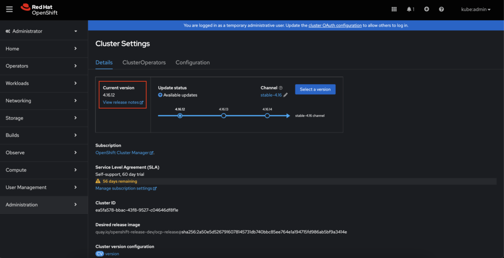 Red Hat OpenShift – Updating a cluster using the Web Console and CLI ...